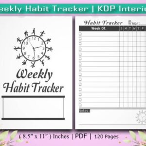 Weekly Habit Tracker | KDP Interior